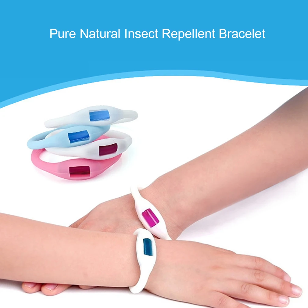 

2019 New Mosquito Repellent Bracelet Silicone Wristband Anti-mosquito Band Safe for Children Colorful Environmental Protection