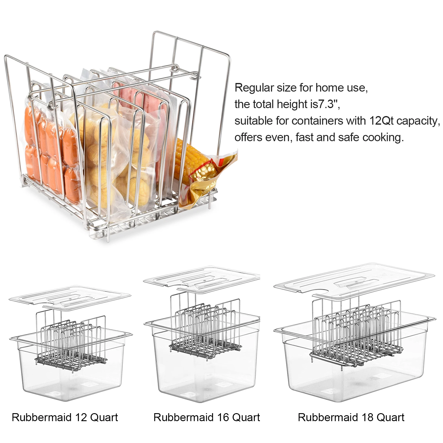 Uarter регулируемый съемный пищевой герметичный мешок Sous Vide стойка кухонный