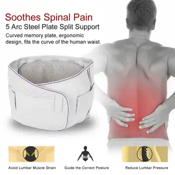 

Tourmaline Magnetic Therapy Warm Waist Belt Lumbar Disc Muscle Strain Pain Relief Self Heating Massager High Waist Protect Belt