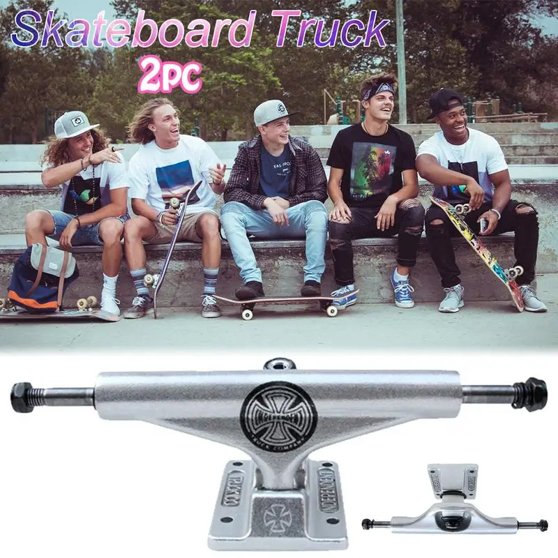 

High Quality 2 Pcs 5.5inch Adult Skateboard Truck INDEPENDENT Skateboard 139 Truck Aluminum Magnesium Alloy Truck Bracket Parts