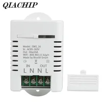 QIACHIP WiFi Smart Home Switch Work with Amazon Alexa Google Home Timing Schedules Smart Scene 16A 3520W APP Remote Control DS35 QIACHIP WiFi Smart Home Switch Work with Amazon Alexa Google Home Timing Schedules Smart Scene 16A 3520W APP Remote Control DS35