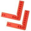 2pcs 90 Deg L Shape Square Right Angle Clamps Corner Clamping Ruler Plastic 3'' ► Photo 1/6