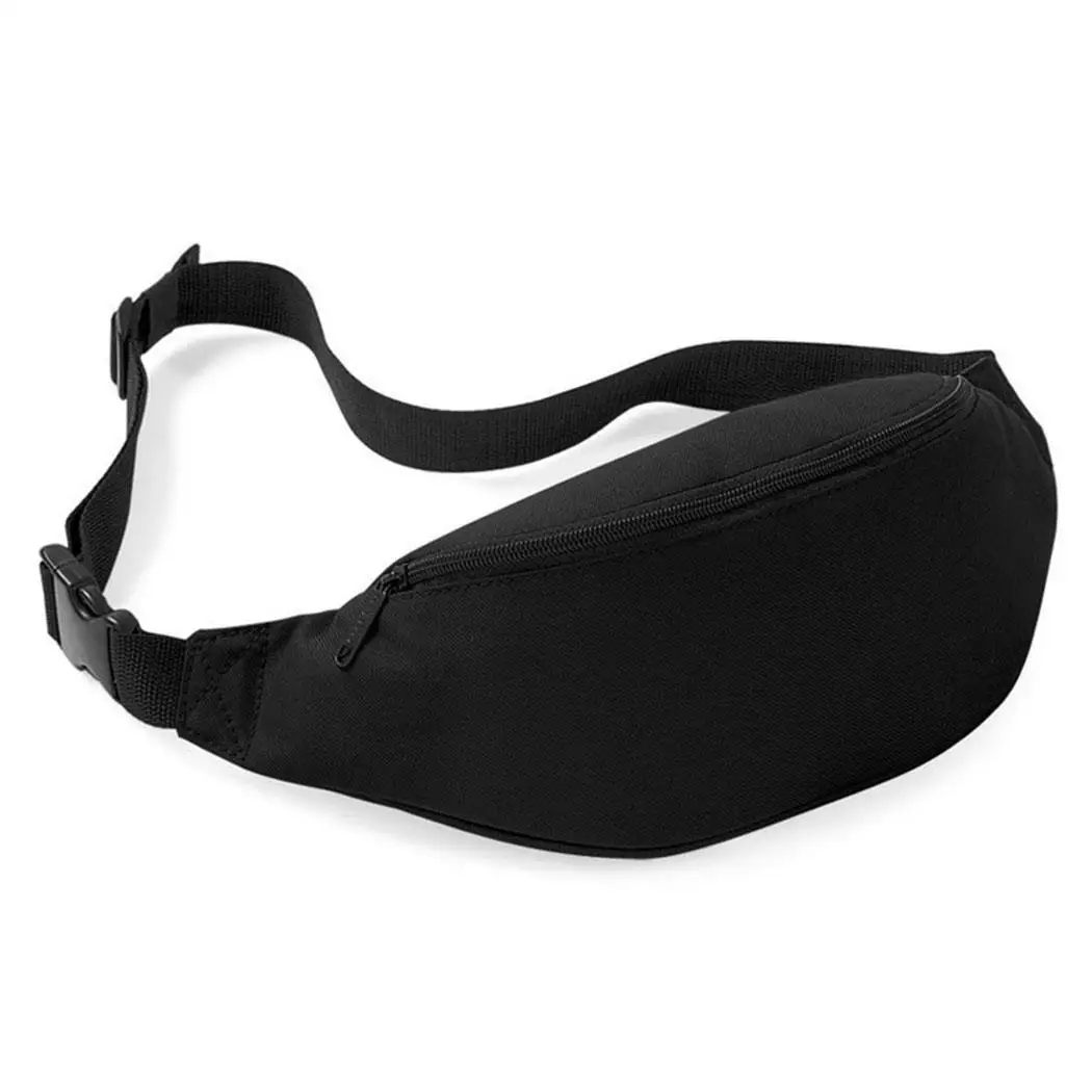 

Unisex Outdoor Adjustable Waistband Zipper Anti-theft Sporting Four Seasons Waist Solid Bag