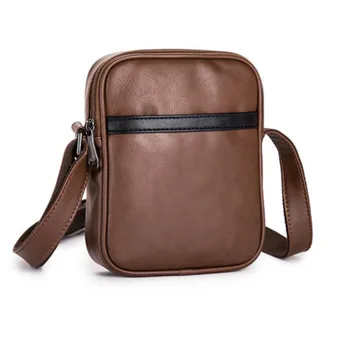 

Casual Leather Men Shoulder Bags Vintage Flag Mens Leather Bags Travel Small Handbag Female Crossbody Bags Bags For Men Bolsa