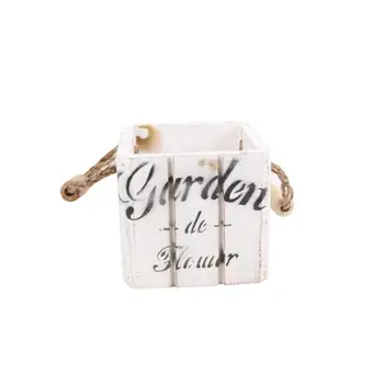 

Square Wood Flower Pot Gardening Multi Meat Wood Flower Pot Desktop Potted