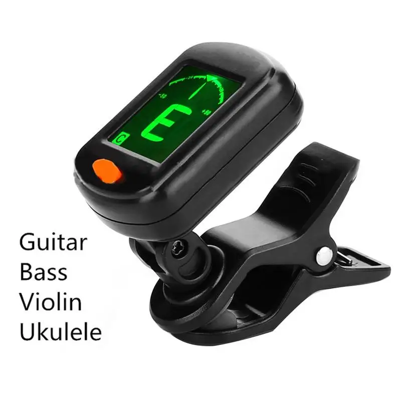 

AT-101 Digital Clip Type Electric Digital Guitar Tuner Foldable High Sensitivity Rotating Clip Musical Instrument Guitar Tuner