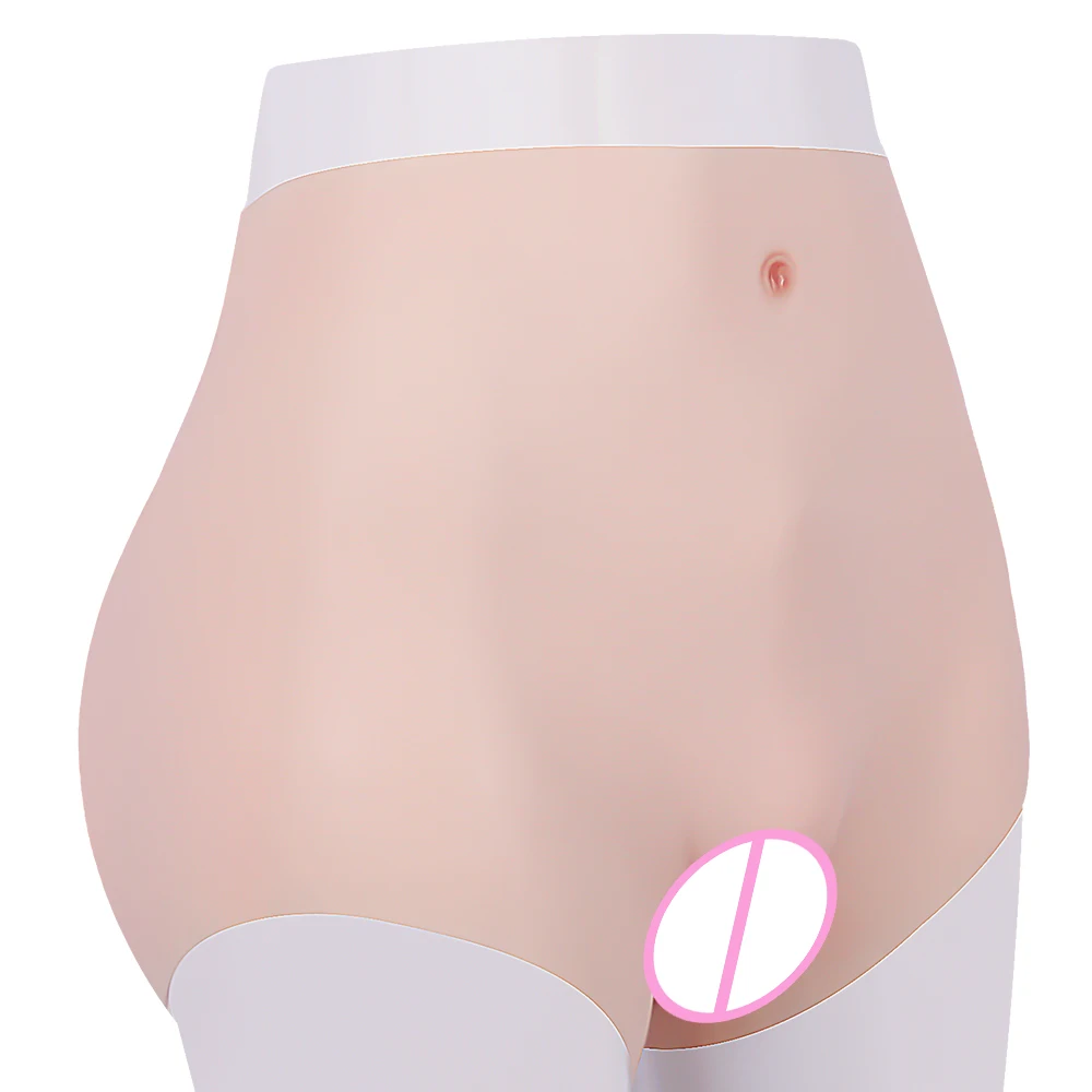 KOOMIHO Silicone Realistic Increase Hips Boxer Crossdresser Fake Ass Pussy Underwear Shaper Hip Up Transgender Drag Queen Tit 2G