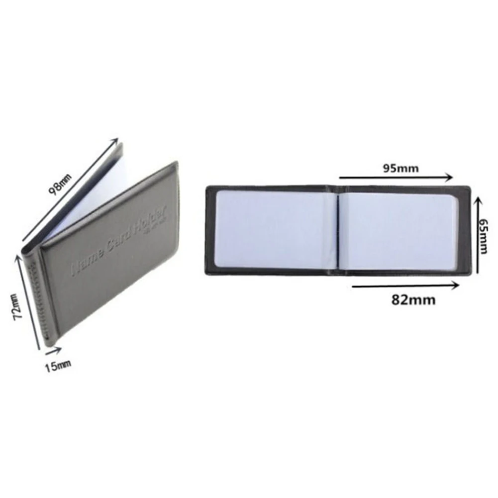 PU Leather 40Cards/20 pocket ID Credit Card Holder Book Case Keeper Organizer Passport Credit Card Case Business Men Vintage Bag 3