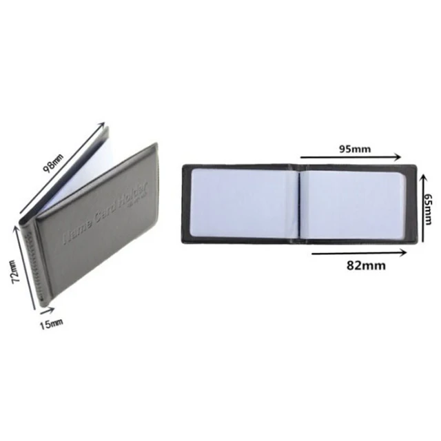 PU Leather 40 Cards ID Credit Card Holder Book Case Keeper Organizer Passport Credit Card Case Business Men Women Vintage Bag 3
