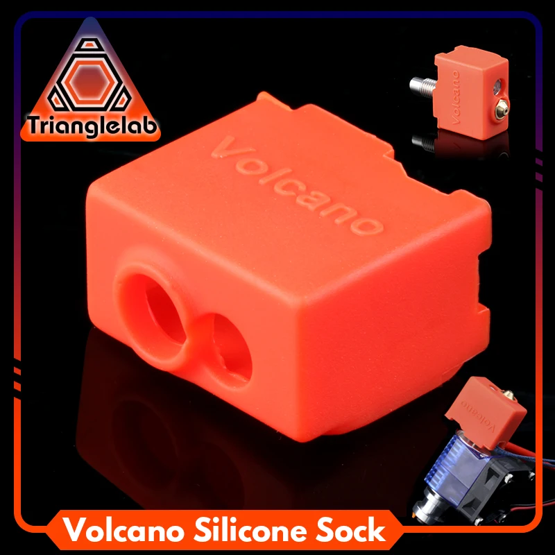 Trianglelab High Quality Cartridge Heater Bock Silicone Socks Volcano Socks For Volcano Heated Block For Volcano Hotend Nozzle 70w heating tube 3d printer heater cartridge 12v 24v 500℃ high temperature 6 20mm mk8 v6 hotend mk9 cr 10 heated parts heater