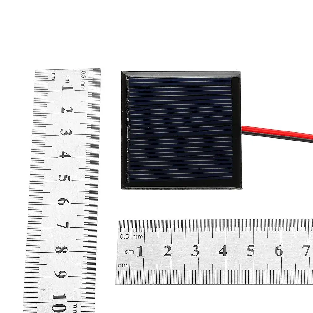 CLAITE солнечная панель DIY 0,25 Вт 5 в 45*45 мм с проводом мини поликремниевая Кремниевая эпоксидная доска мини-модели с питанием от батареи высокого качества