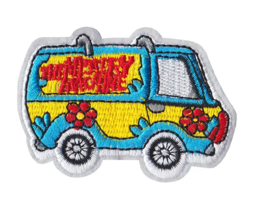 Машинка Scooby DOO нашивки в виде утюга милый забавный детский значок с мультяшным