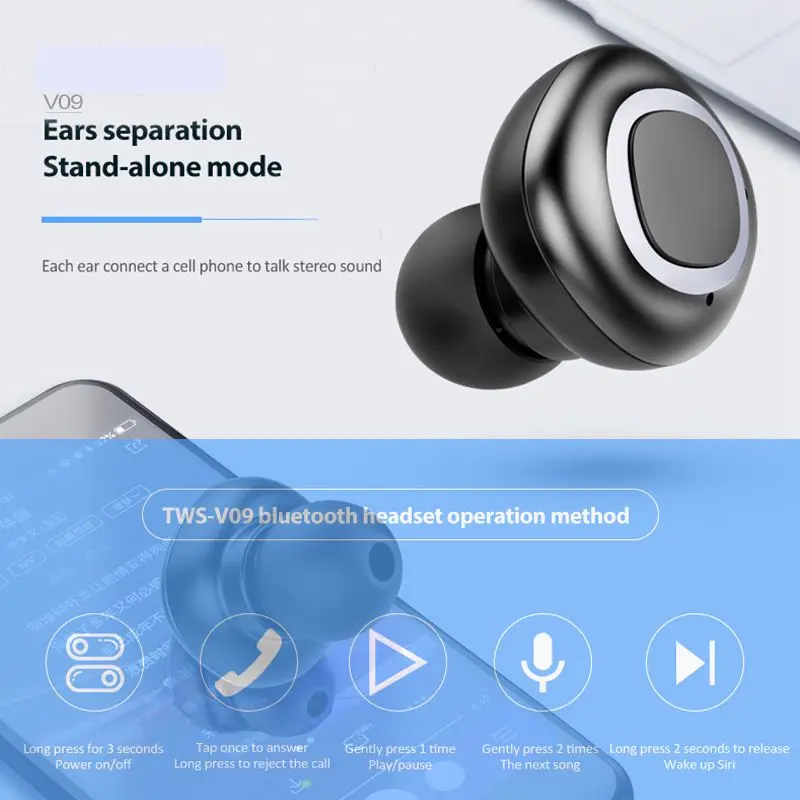 Sindvor Беспроводные Мини Bluetooth наушники для Xiaomi Huawei Мобильные стерео спортивные