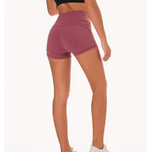 Женские спортивные шорты классические спортивные шорты женские эластичные тонкие шорты для йоги, для бега с высокой талией бедра шорты