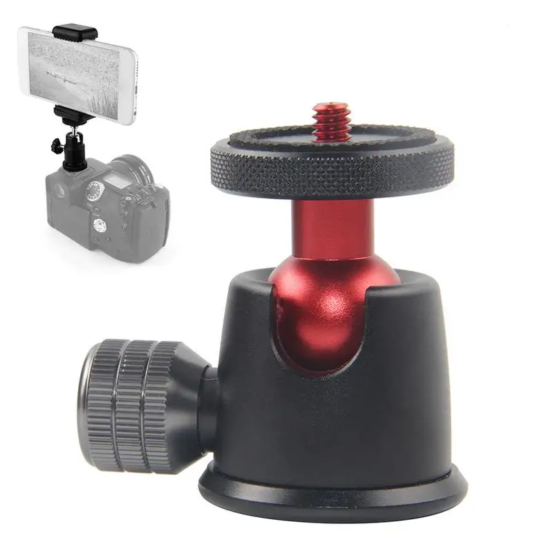 

Universal Tripod Head Mini Spherical Locking ILDC Macro Camera Accessories Monopod Aluminum Alloy 360 Degree Panorama Ball Head