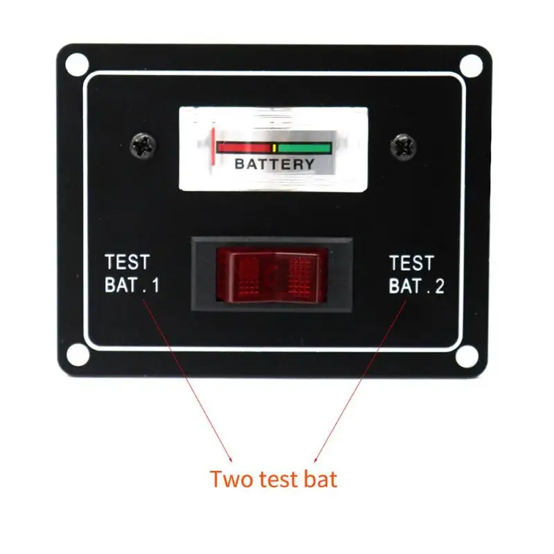 12 V Лодка Караван Батарея двойной Тест Тестер переключатель счетчика Панель с предохранителем