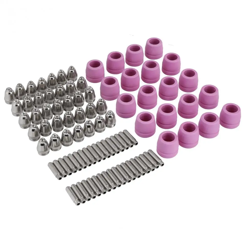 

Hot 90pcs/set Plasma Electrode Nozzle Cups Tools Kit Plasma Cutter Cutting Torch Consumables Welding Soldering Tools fashion hot