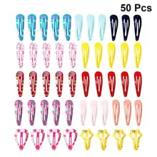 50 шт милые заколки для волос профессиональные заколки для волос инструмент для укладки волос заколка для детей девочек(случайный цвет, случайный узор