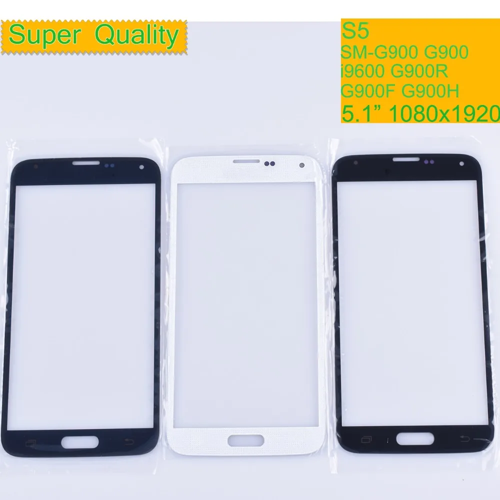 10 шт./лот для Samsung Galaxy S5 i9600 G900F G900H G900A G900 сенсорный экран передняя стеклянная