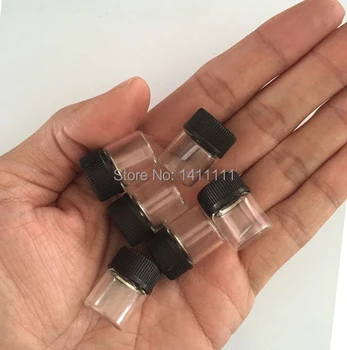 

Mini Clear 1ML 1/4 Dram Glass Perfume Bottle 1CC Liquid fragrant Sample Vial Small Essential Oil Bottle 500pcs Wholesale Price