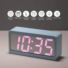 Светодиодный Usb будильник с питанием от батареи Цифровой Rgb термометр для помещений электронные настольные часы лучшие продажи продуктов