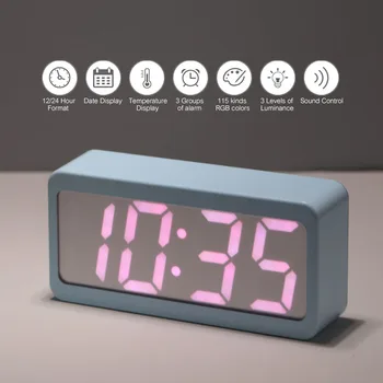 

Led Usb Battery Alarm Clock Powered Digital Rgb Indoor Thermometer Electronic Desktop Table Clocks Best Selling 2018 Products