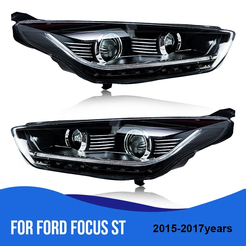 ROADOT для Ford Focus ST 2015/2016/2017 светодиодные hid лампы головного света сборные фары HID