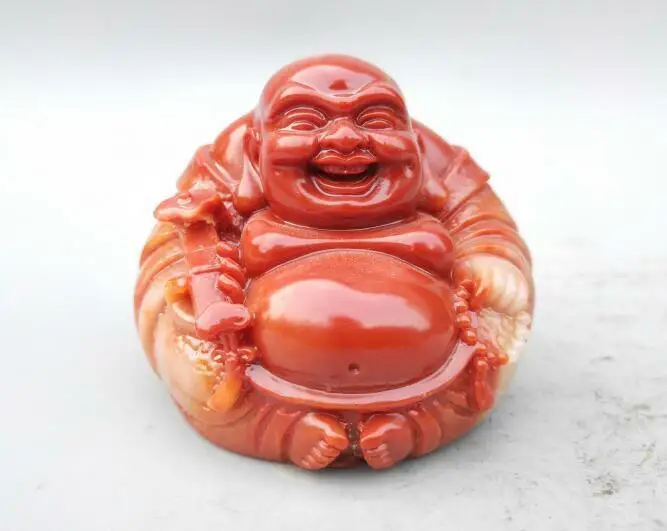 

Chinese Shoushan Stone Big Belly Buddha Maitreya Buddha Happy Buddha Statue