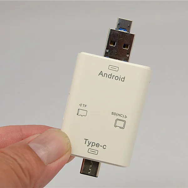 Считыватель карт Type C для Sd/Tf Micro Sd/Usb Три в одном кардридер телефона|Картридеры| |