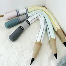 Симпатичный карандаш Форма мягкая подушка для бортики для кроватки Комплекты постельного белья спокойствие куклы для сна картины без рамы приборы для декорации