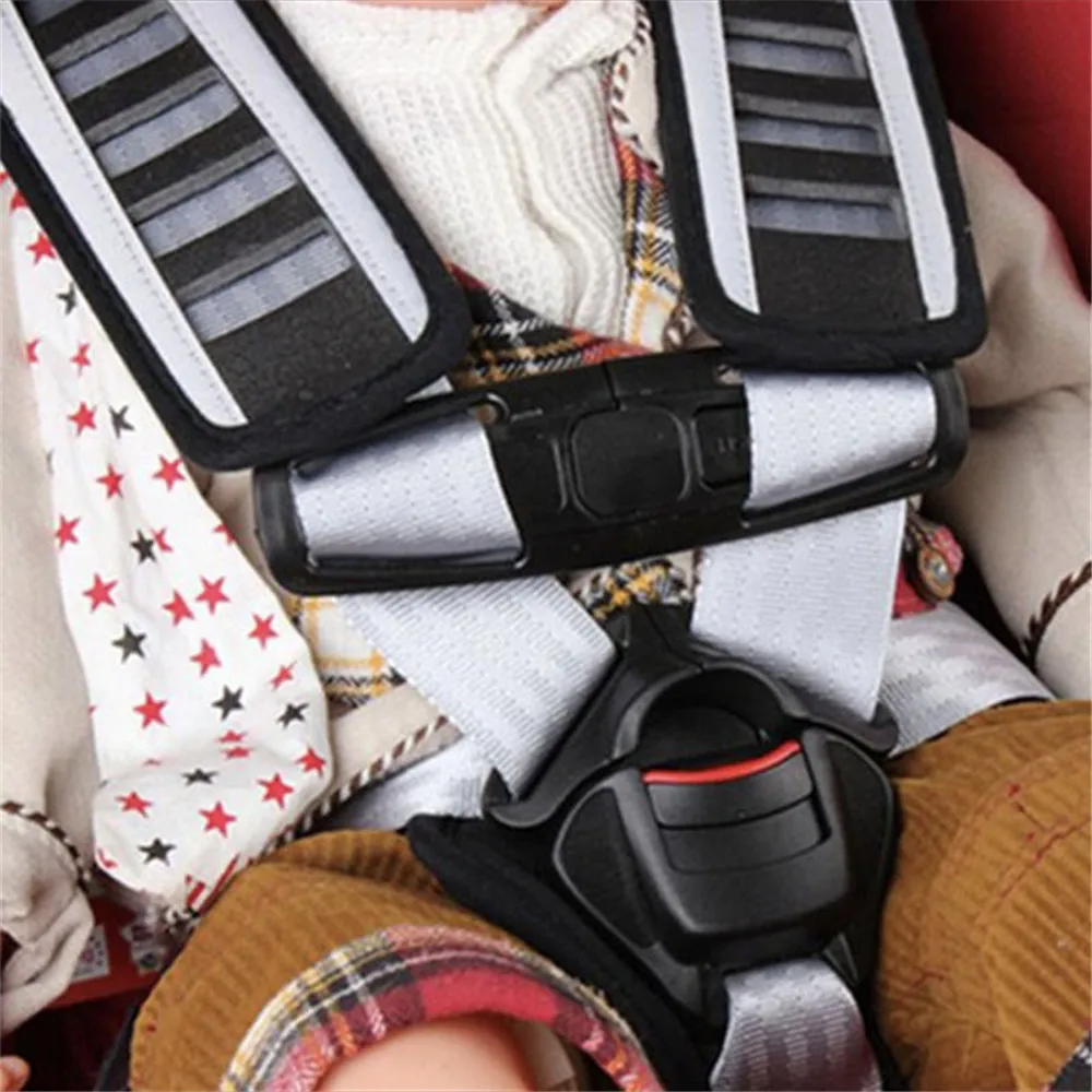 Hot Car Baby Safety Seat Strap Belt Harness Chest Child Clip Safe Buckle Black