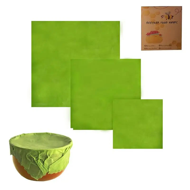 

Innovation Reusable Food Beeswax Fresh Cloth Natural And Organic Food Wraps Beautiful Practical Biodegradable Storage Wraps