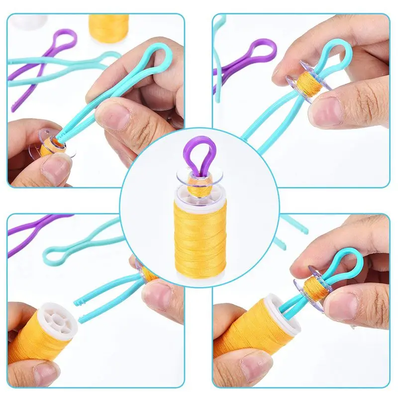 Bobbin Buddies зажимы протектора Держите ваши резьбовые катушки в соответствии с