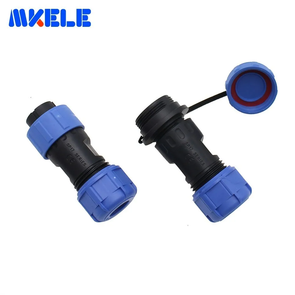 

Waterproof Connectors IP68 Aviation Plug And Socket Connector Male And Female Docking Connector SP17 4P Straight Butt Connector