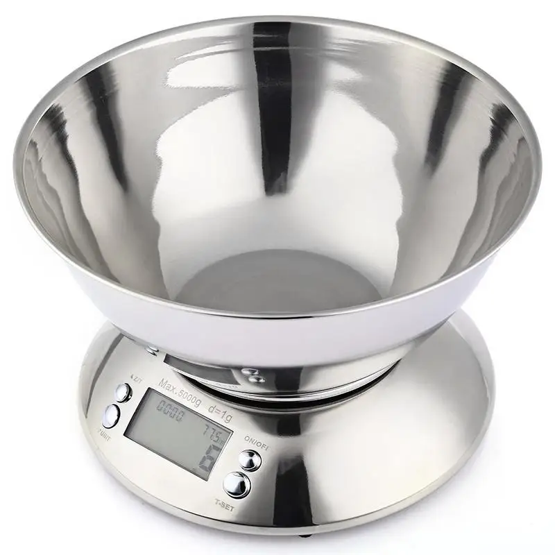 

401 Stainless Steel Kitchen Scale LCD Display With Alarm Clock To Measure The Temperature Baking Kitchen Scale Automatic Shut