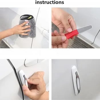 

High quality 4Pcs/Set car door scratch strip for megane 3 passat b6 audi a5 clio 2 e46 peugeot 3008 audi a4 volkswagen golf 4
