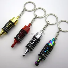 1 шт. металлический брелок для ключей для мотоцикла с амортизатором и пружинной подвеской