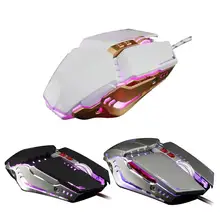 Креативная игровая мышь Проводная Механическая игровая мышь E-sports ноутбук Настольный компьютер USB мышка с подсветкой