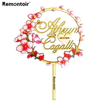 Персонализированное красочное свадебное украшение, пользовательские парные названия торт Топпер, Mr и Mrs свадебный торт Топпер на заказ Декор поставки