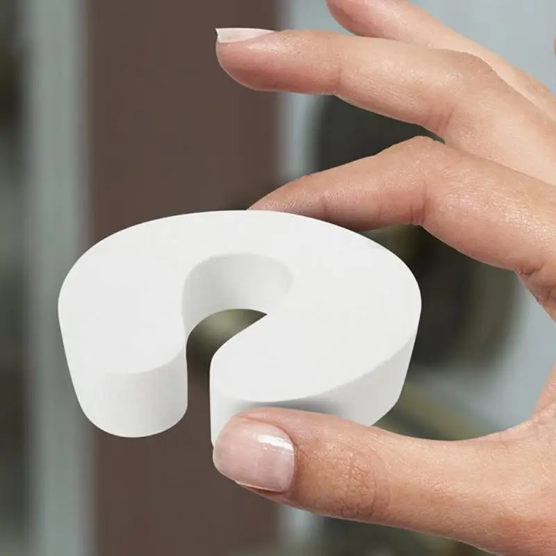 

6pcs White EVA Jammer Stop Door stopper holder lock Baby Kids Safety Guard Finger Protect