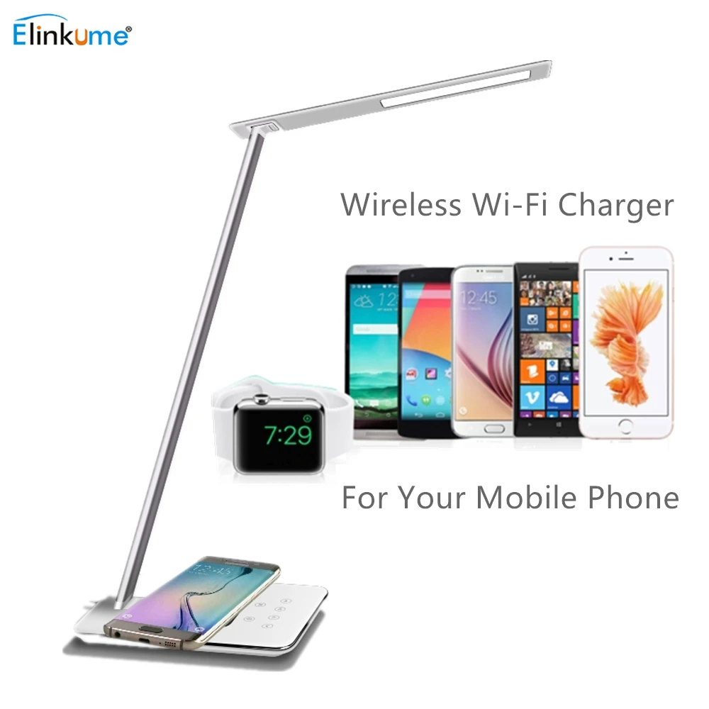 

Wireless Phone Charging LED Table lamp Foldable Dimmable Table Desktop LED Light