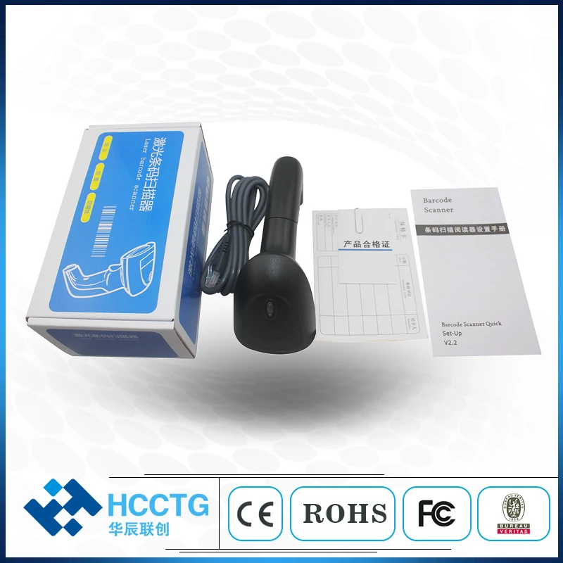 Интерфейс RS232/USB/PS2 опциональный Ручной 1D лазерный USB сканер штрих кода