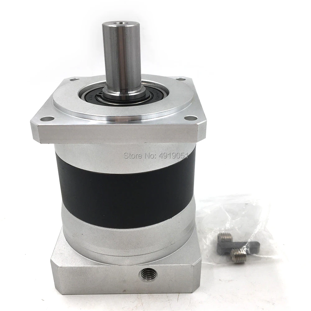

Low Noise Servo Planetary Gearbox 80 : 1 20mm Shaft 6000rpm Max Input Speed 10ARCMIN 250Nm for Flange 80mm Nema32 Servo Motor
