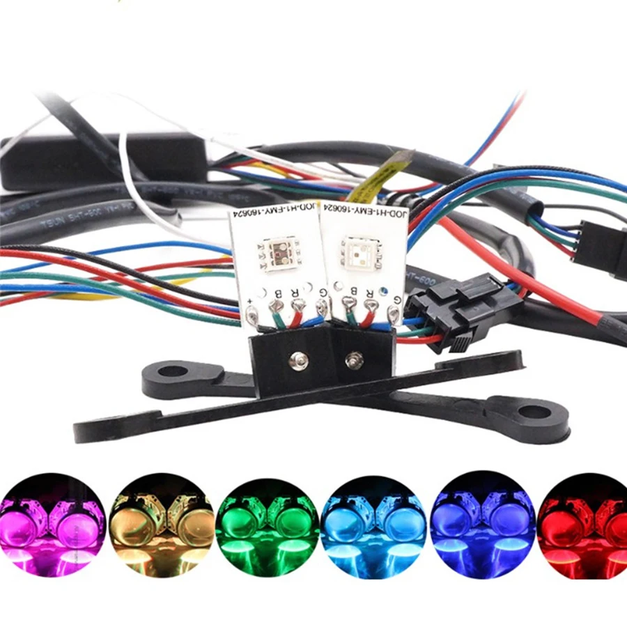 2 шт. светодиодсветодиодный RGB лампы Devil Eyes|Аксессуары для фар авто| |