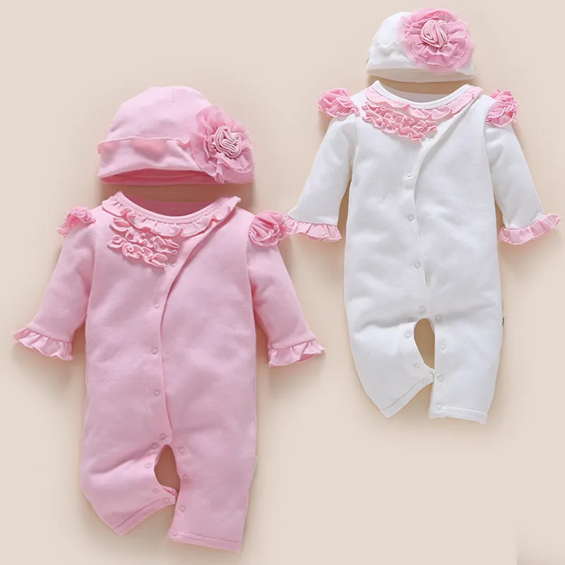 Одежда для новорожденных 3-12 месяцев, хлопковая одежда для младенцев, комбинезон для маленьких девочек, комплект детской одежды, комбинезон