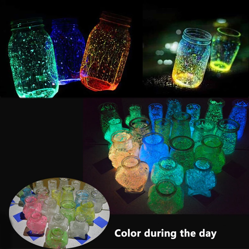 1Bag Fish Tank Fluorescent Particles DIY Noctilucent Sand Party Decoration Festival Supplies Gravel Luminous Glow Aquarium