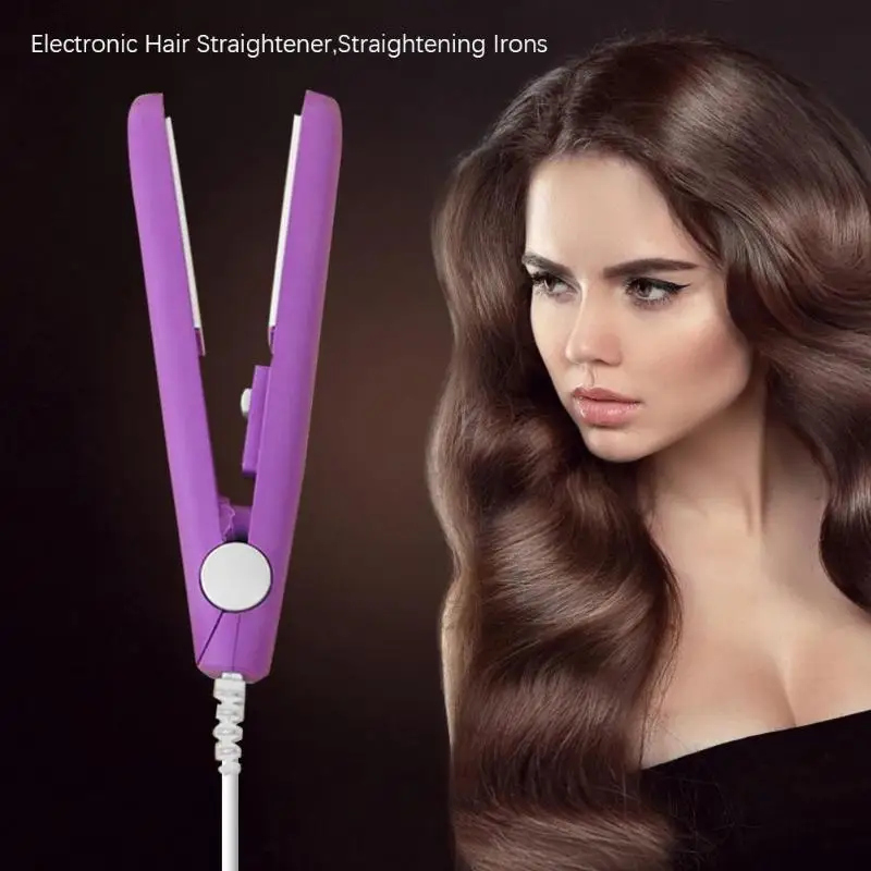 

Pro Mini Ceramic Electronic Hair Straightener Iron Straightening Corrugated Irons Hair Crimper Styling Tools 220V
