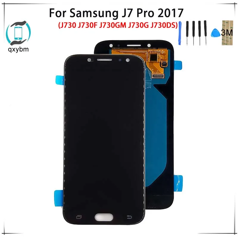 

For Samsung J7 Pro 2017 J730 J730F J730GM J730G J730DS OLED LCD Display Touch Screen Digitizer Assembly Change OLED