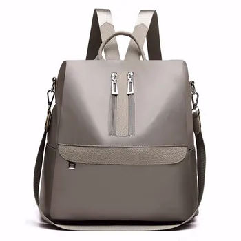 

2019 Women Nylon Backpacks High Quality Sac A Dos Simple Preppy Style School Bags For Girls Travel Shoulder Bag Bagpack Female