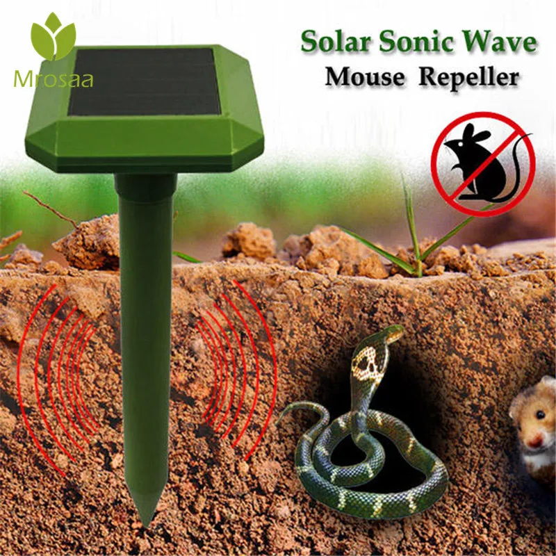 

New Solar Power Wave Mouse Snake Repeller Outdoor Garden Animal Solar Power Animal Dispeller Outdoor Garden Animal Scarer